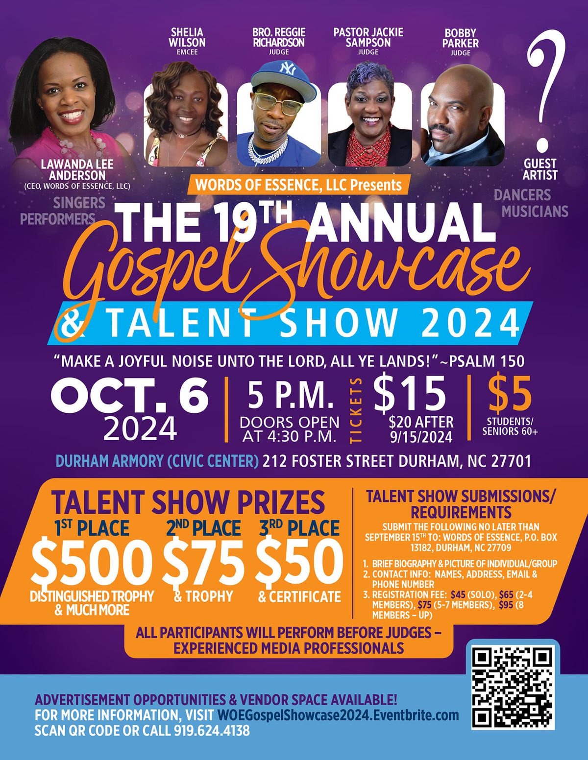 19th Annual "Gospel Showcase & Talent Show 2024"