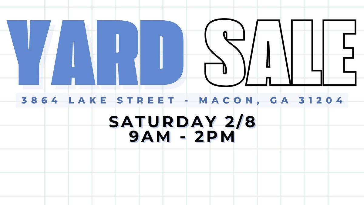 Rebuilding Macon Yard Sale