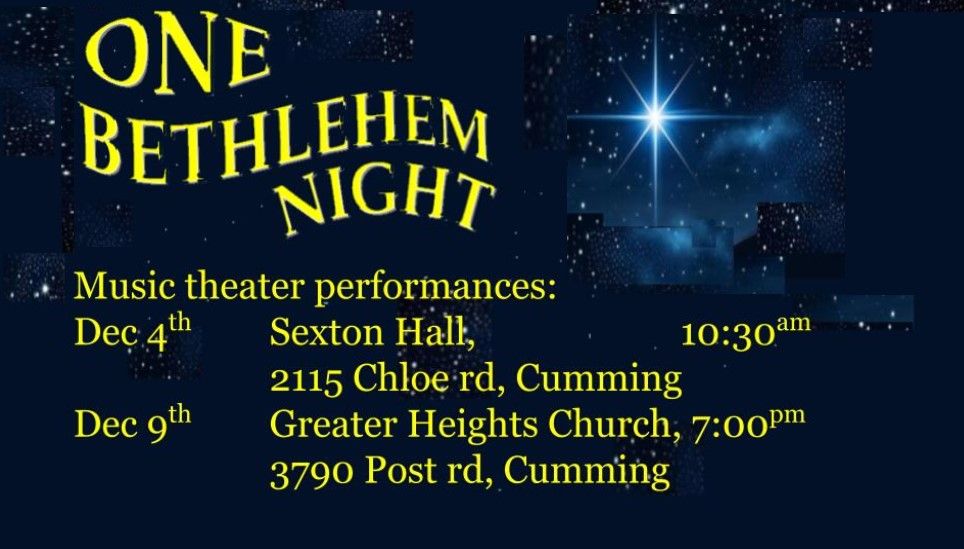 CFAF Musical Theater performance of One Bethlehem Night