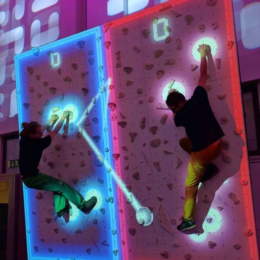 Laser Quest Climbing Wall
