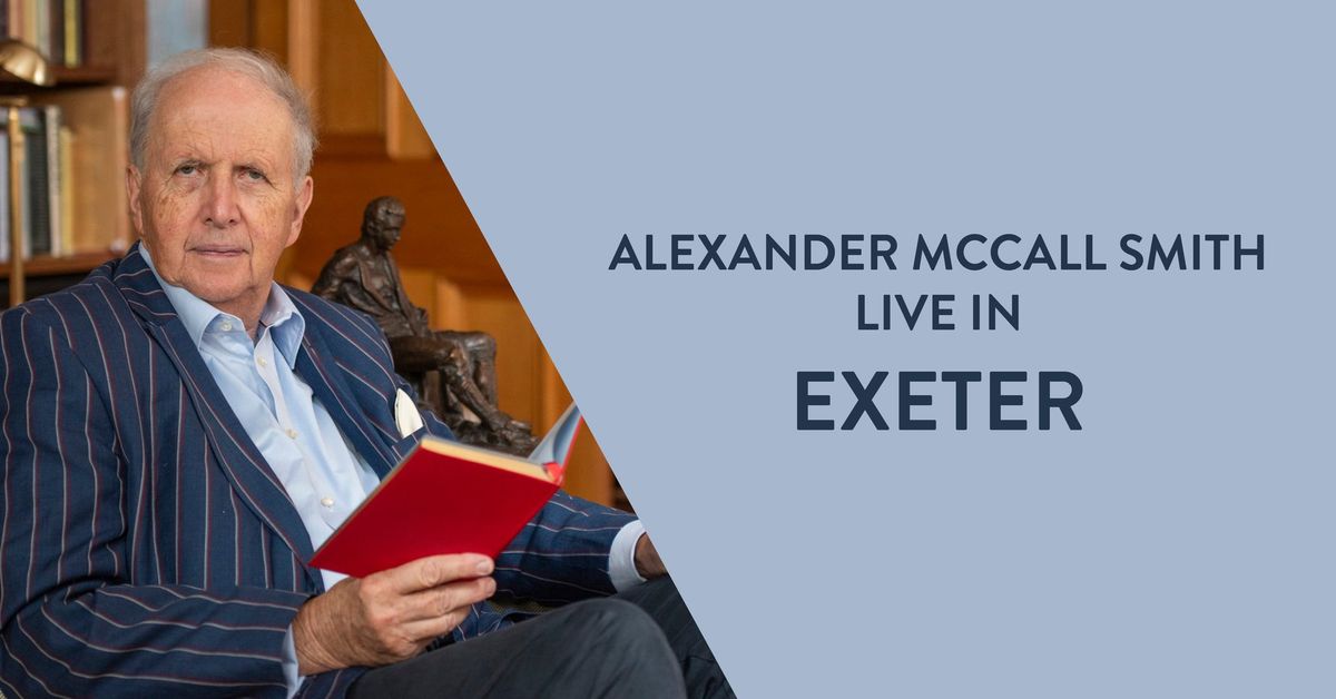 Alexander McCall Smith at Exeter Cathedral (UK)