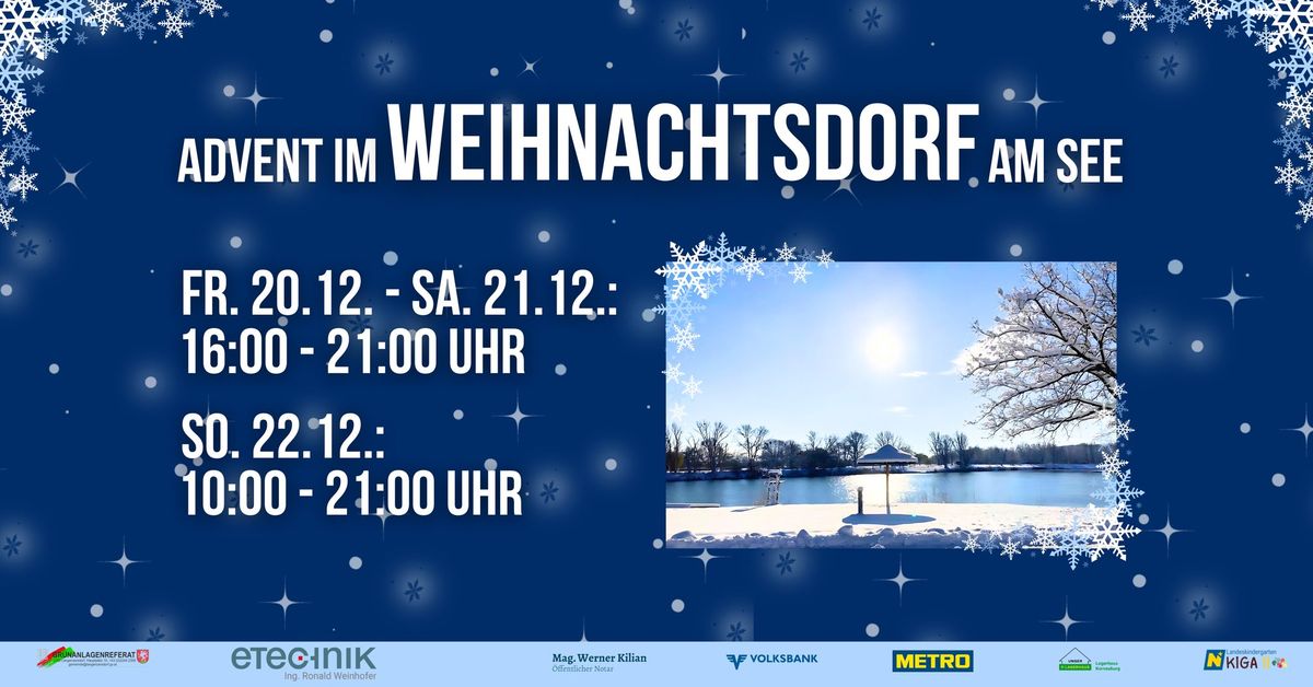 \ud83c\udf84 Advent im Weihnachtsdorf am See \ud83c\udf84