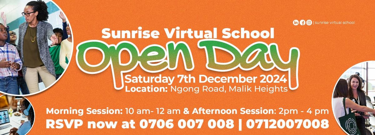 Sunrise Virtual School Open Day