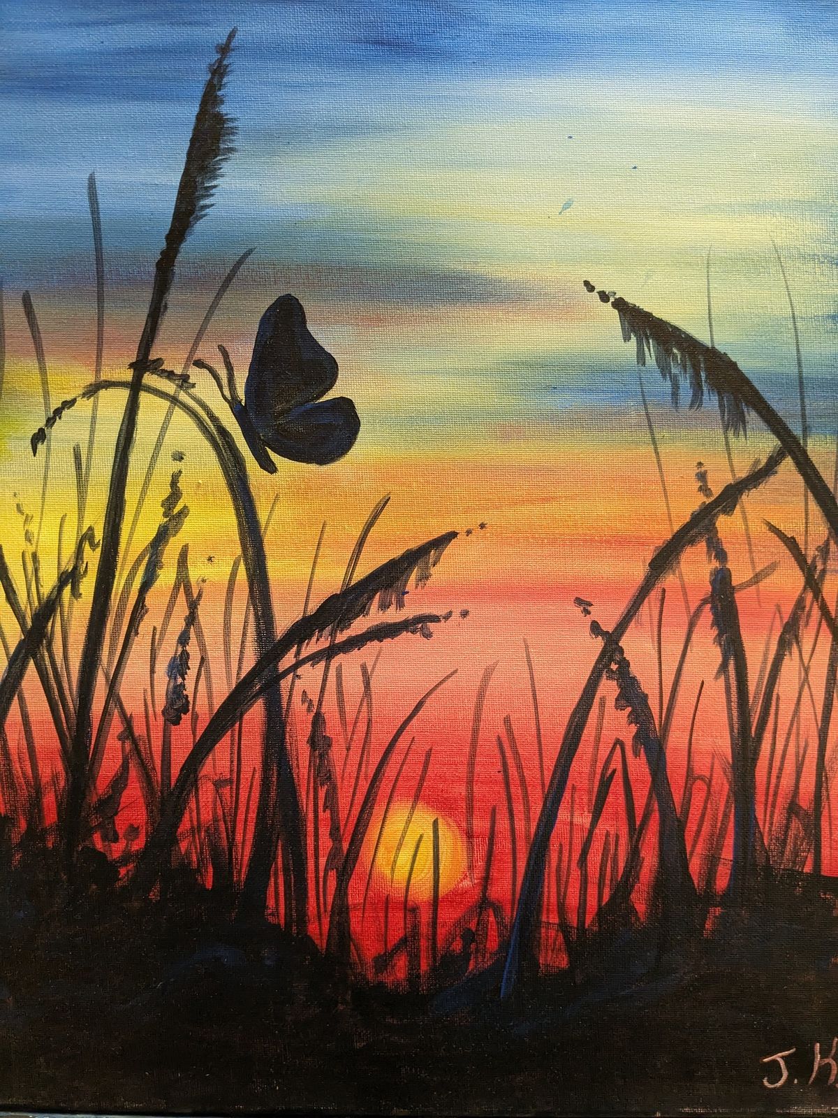 Butterfly Sunset | Mimosas Sunday with refills @ Wine and Canvas \u2013 Grand Rapids