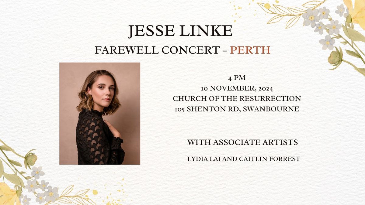 Jesse Linke - Farewell Concert PERTH