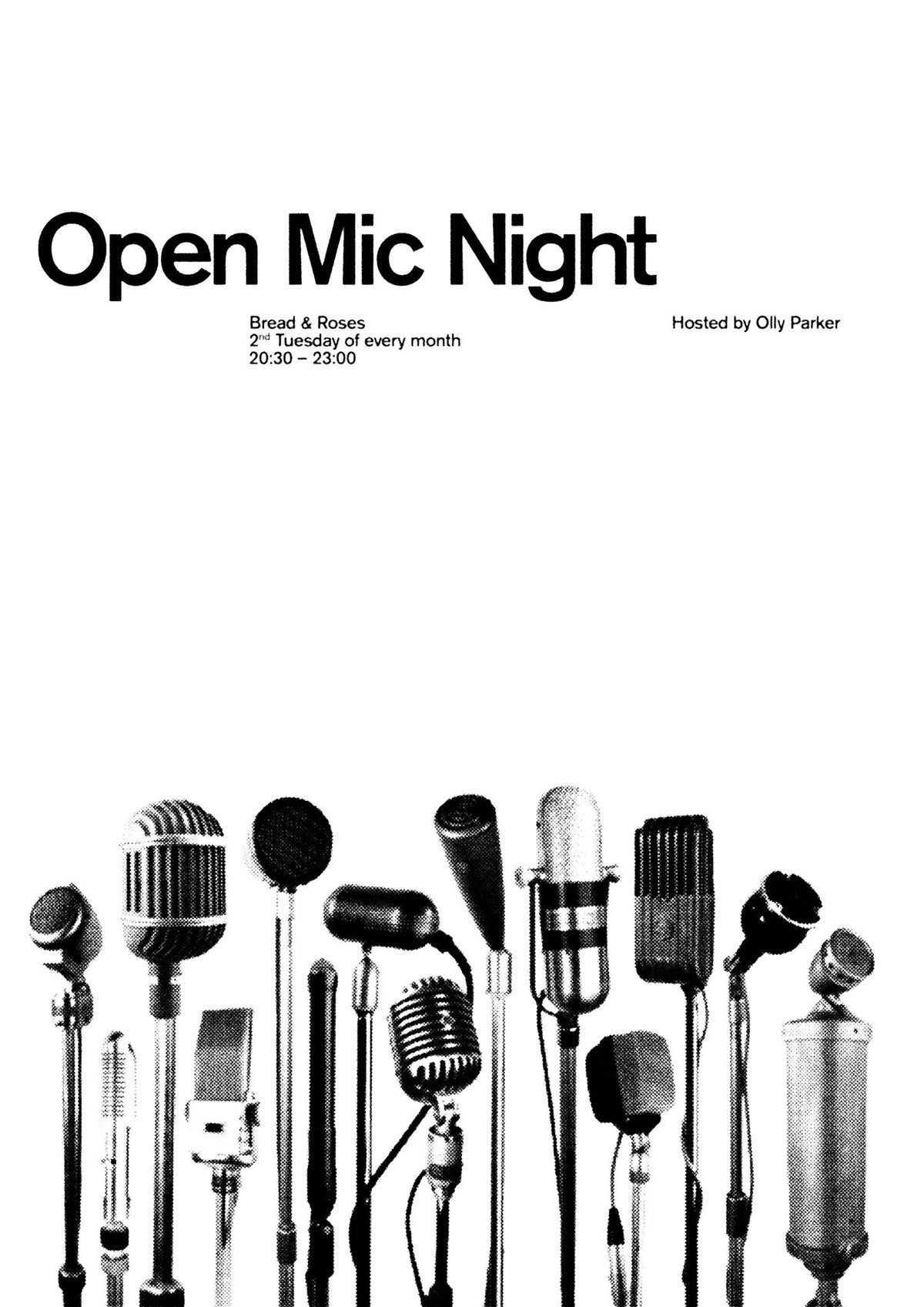 Open Mic w\/Olly Parker @ The Bread And Roses 