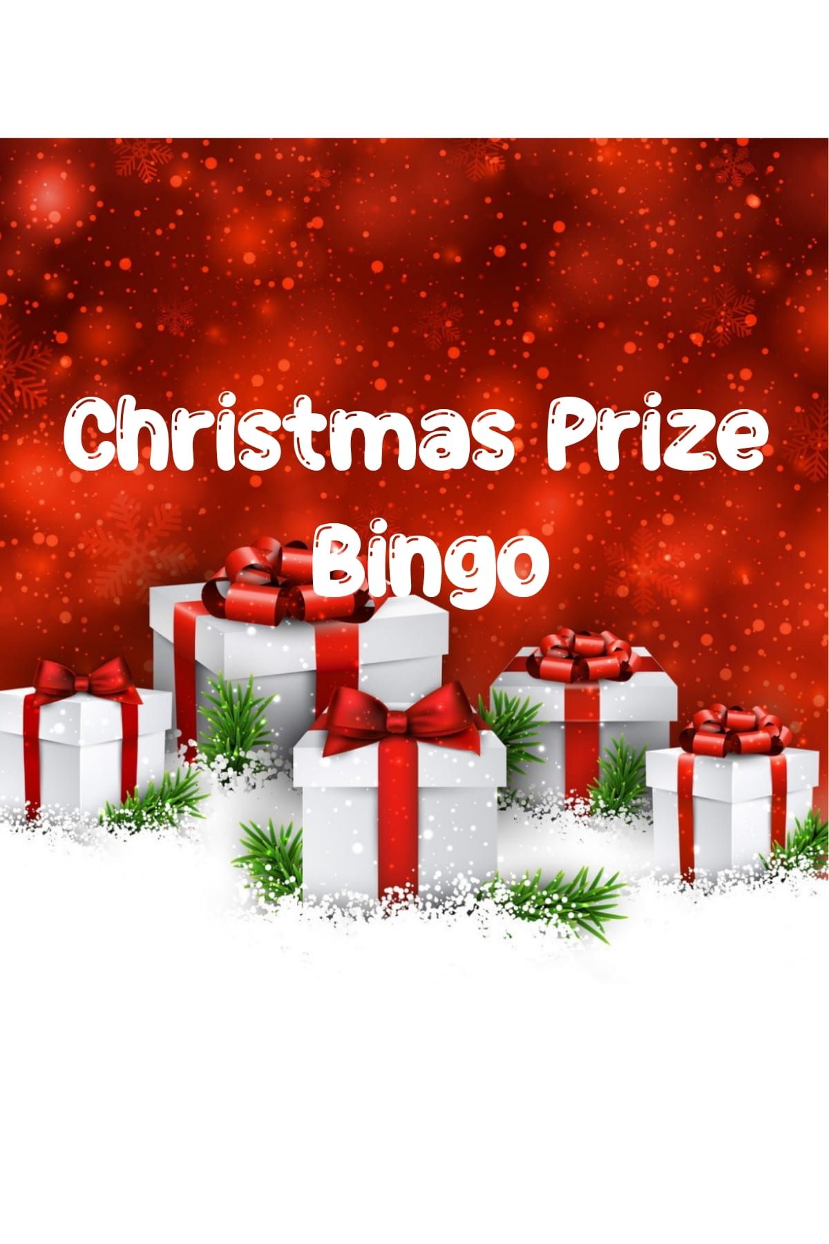 Christmas Prize Bingo 