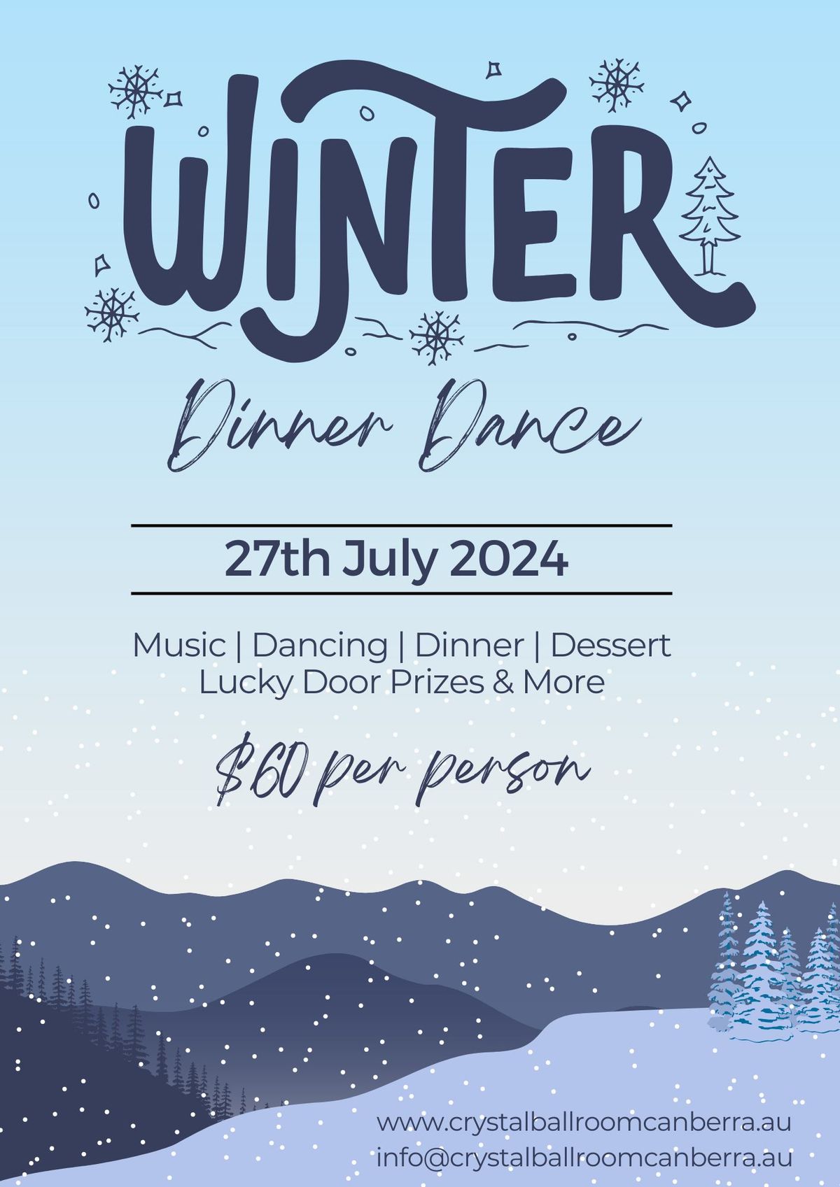 Crystal Ballroom Canberra - Winter Ball