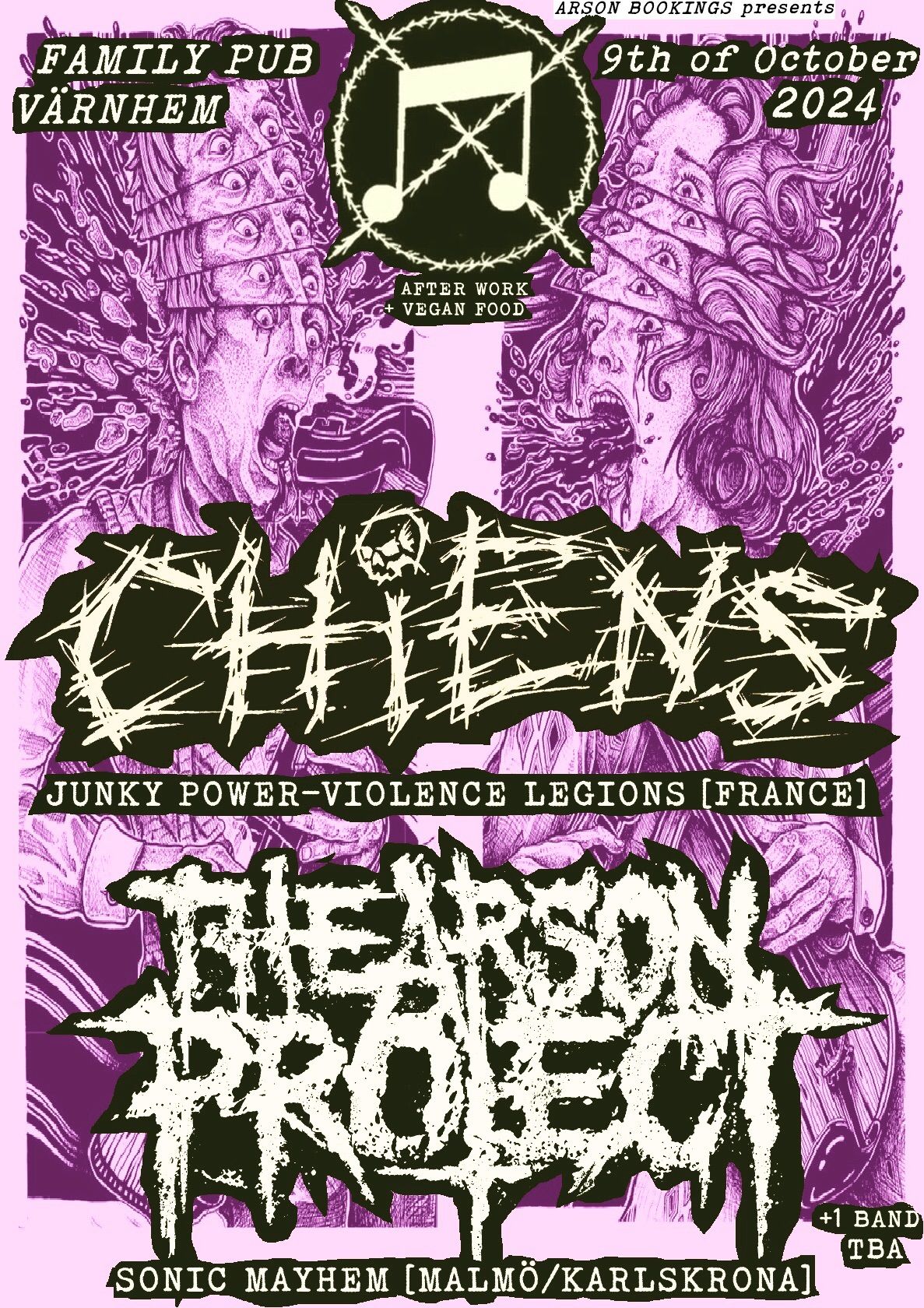 666% MANGEL - CHIENS, THE ARSON PROJECT & ROTTEN TEETH