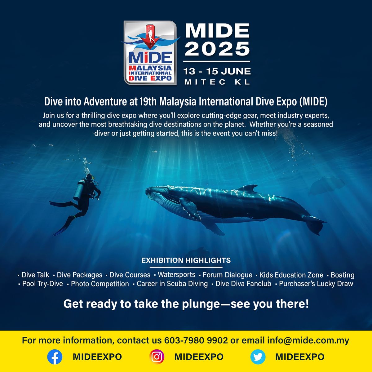 19th Malaysia International Dive Expo (MIDE 2025) - A Premier Gateway to the Underwater World!