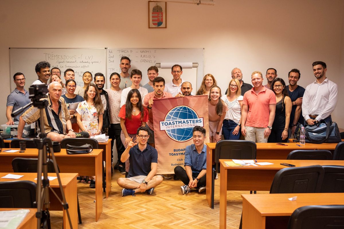 Budapest Toastmasters in person meeting