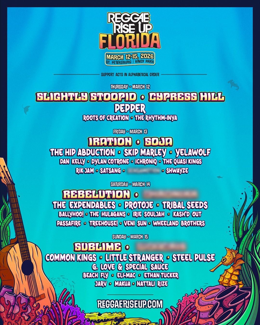 Reggae Rise Up Florida - 2 Day Pass (Saturday & Sunday)