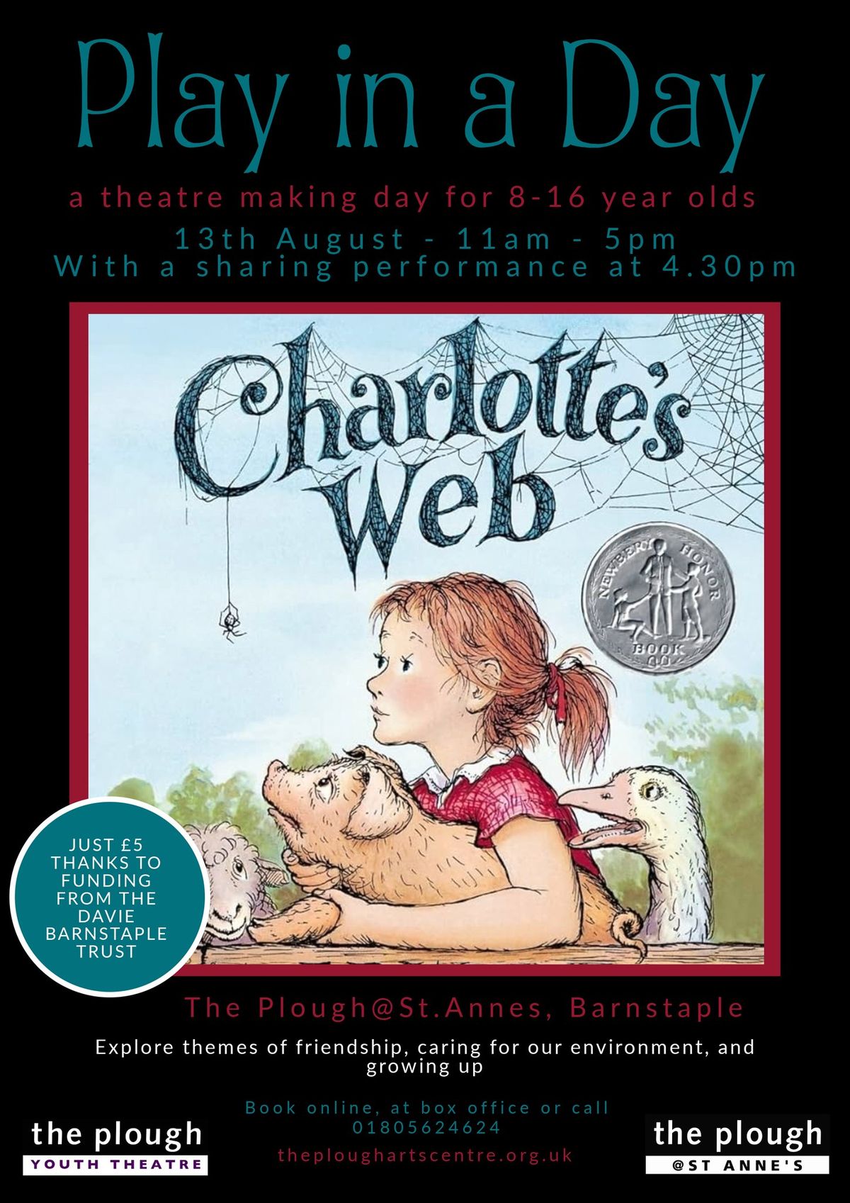 Play in a Day - Charlottes Web (8-16 yrs)