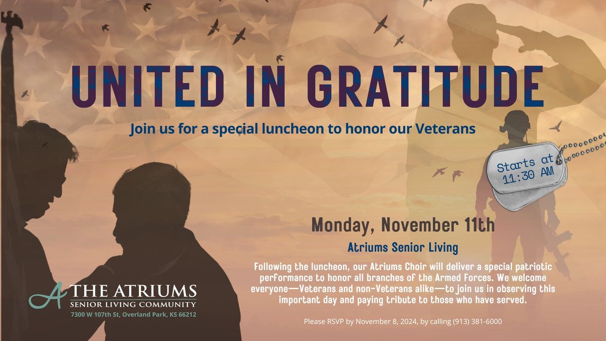 United in Gratitude Veteran's Luncheon