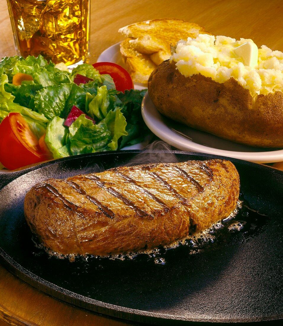 Steak Night w\/ Salad and Baked Potato $25