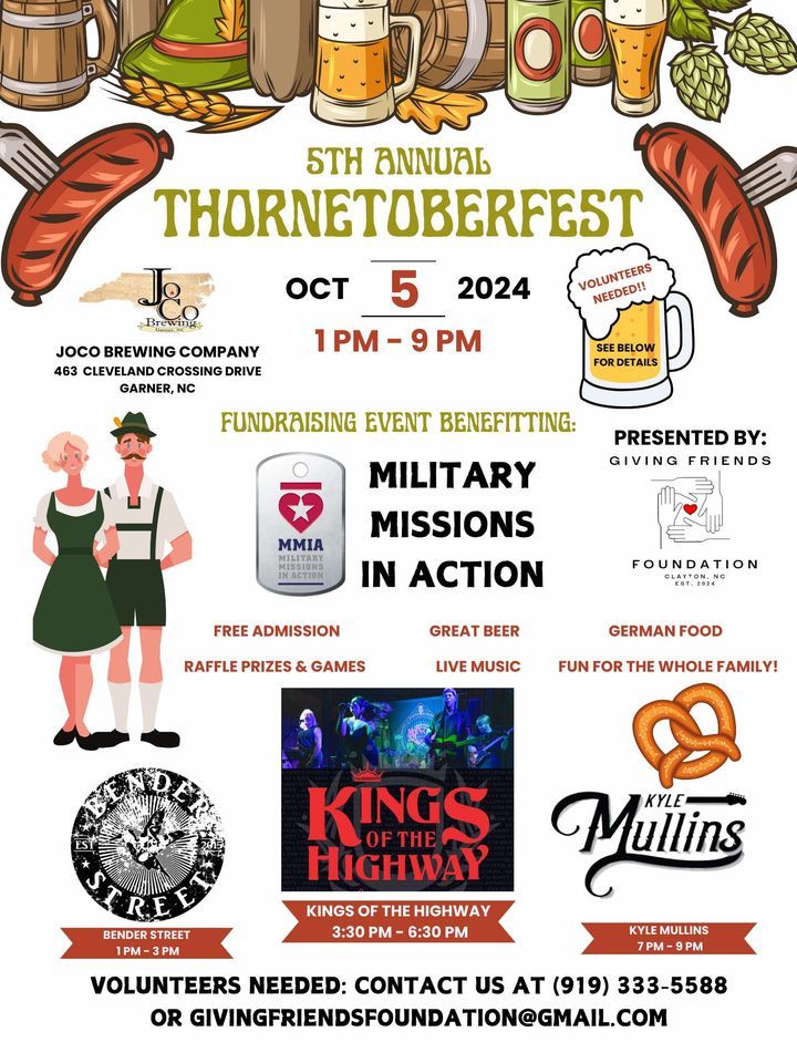 5th Annual Thornetoberfest benefitting MMIA