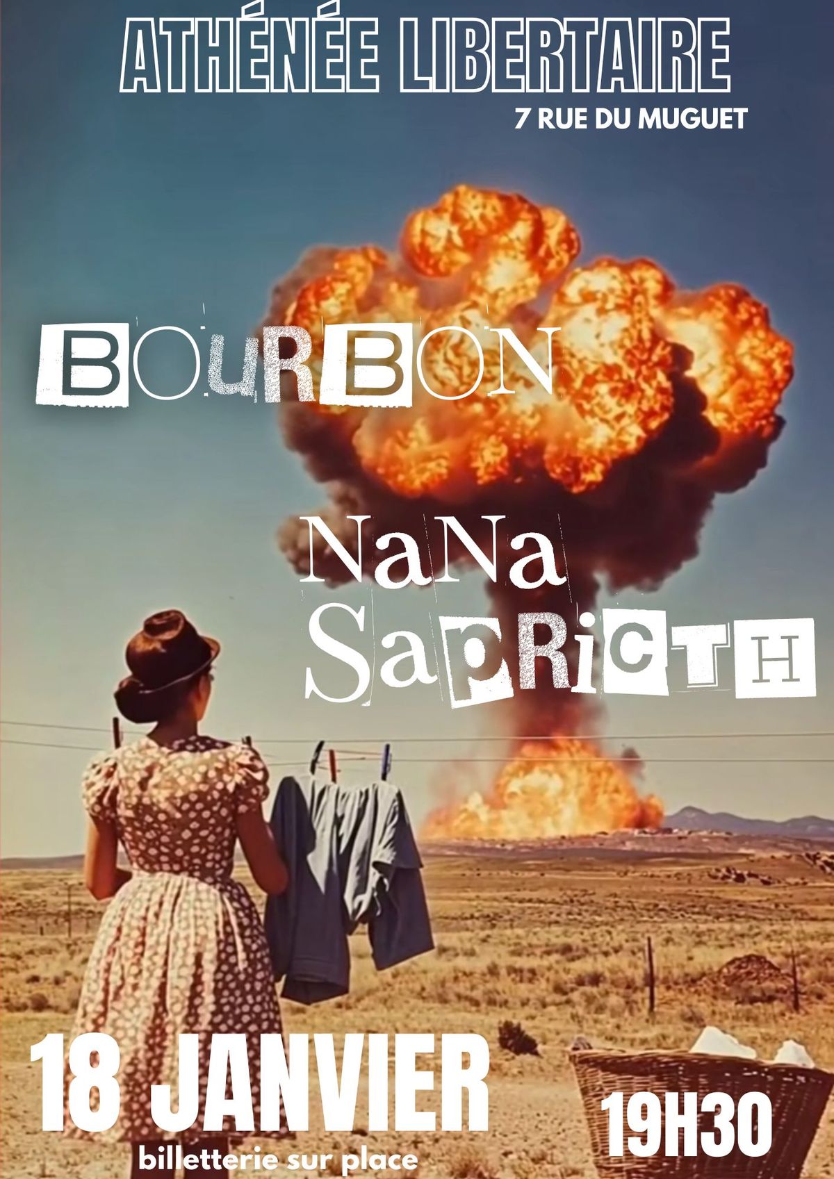 Bourbon - Nana Sapritch \u00e0 l'Ath\u00e9n\u00e9e Libertaire