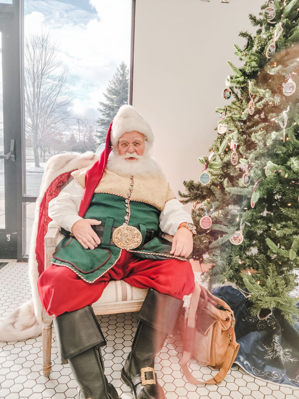 Santa at Bridgeman's Ice Cream