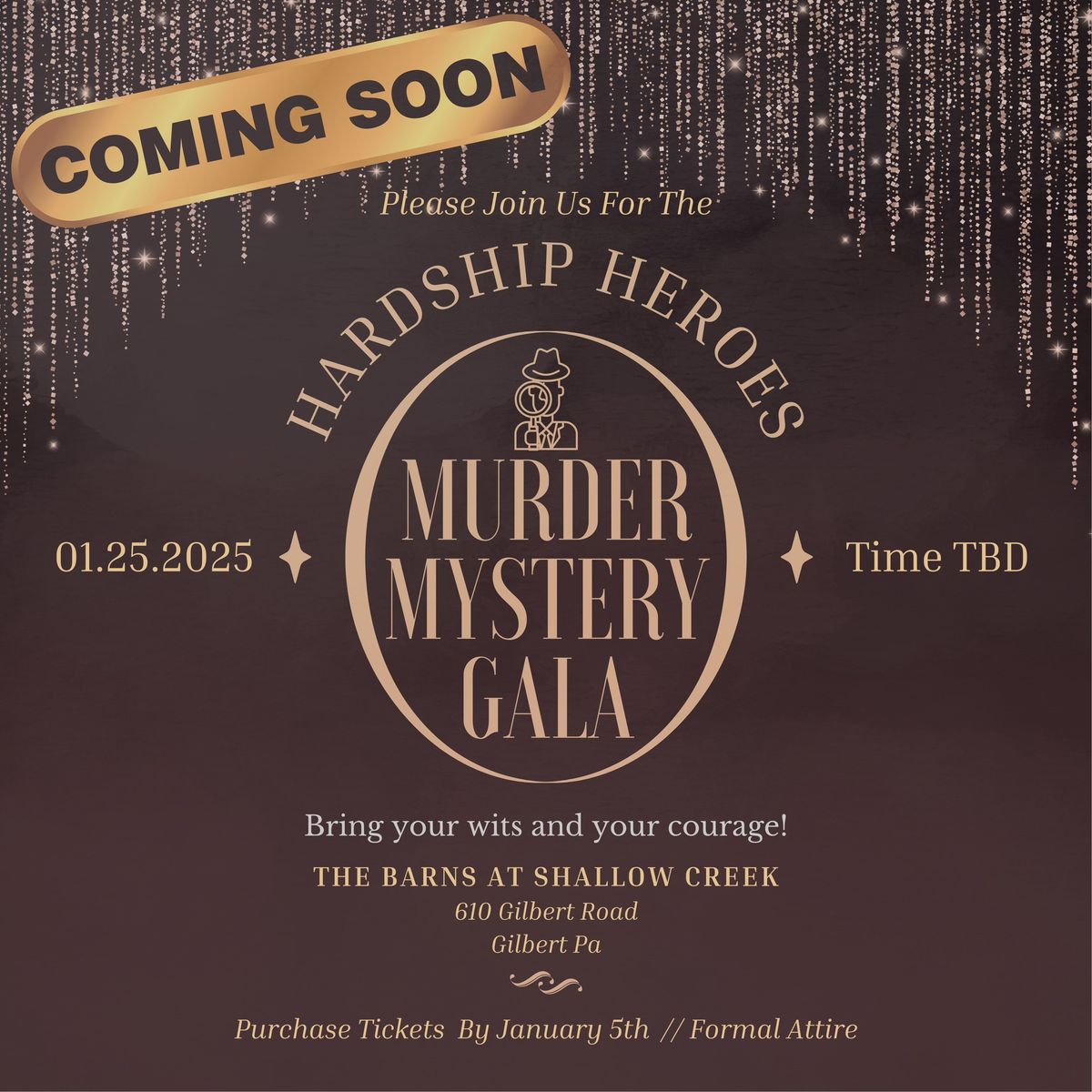 Hardship Heroes Murder Mystery Gala