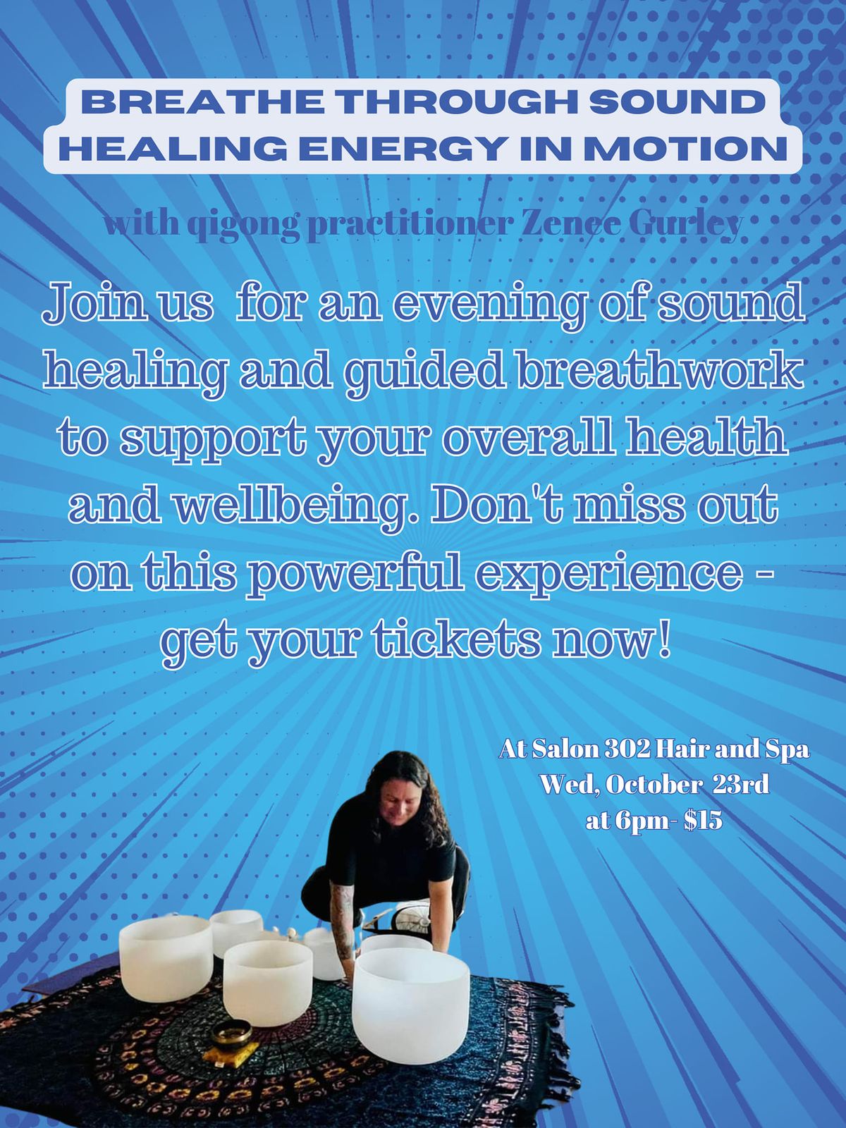 Breathe through Sound Healing Energy in motion 