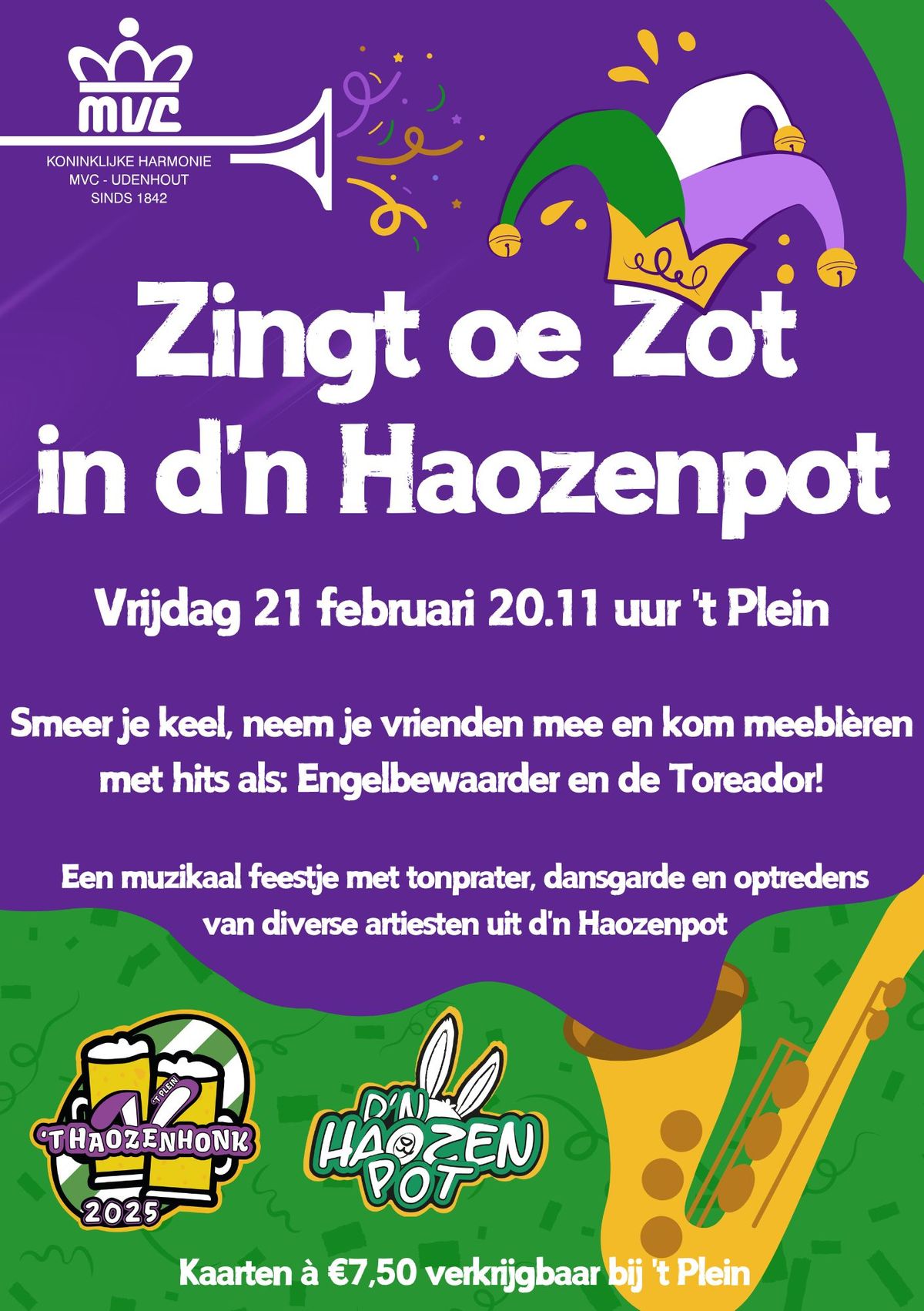 Zingt oe zot in d'n Haozenpot