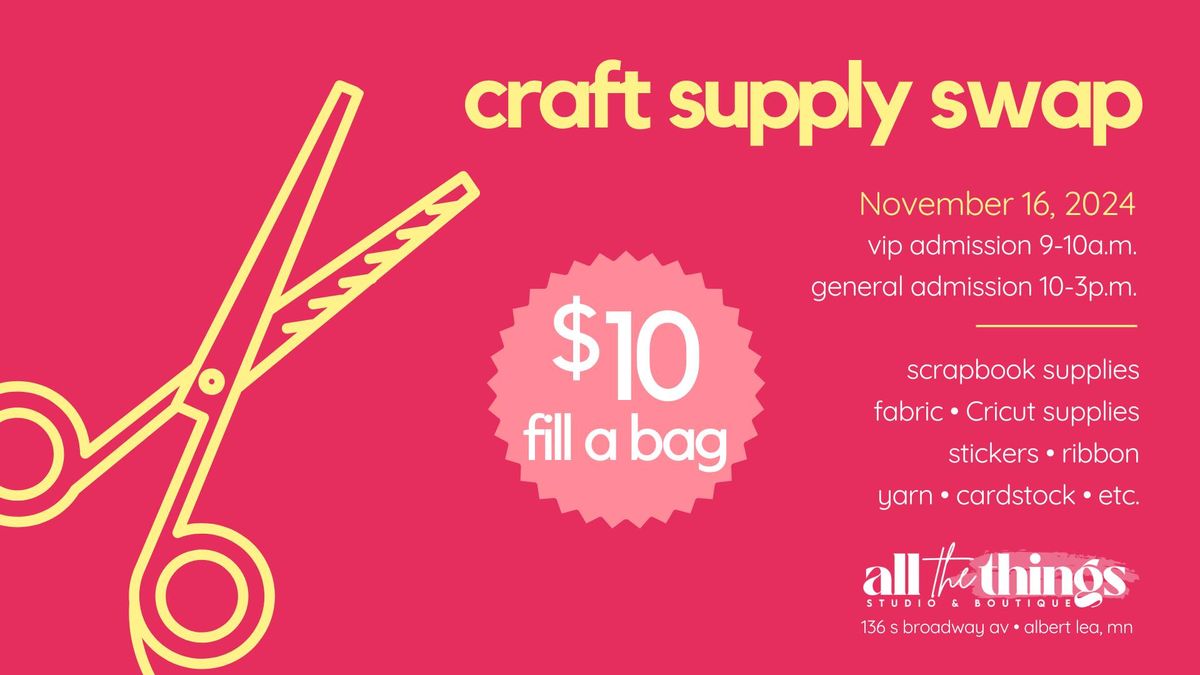 craft supply swap