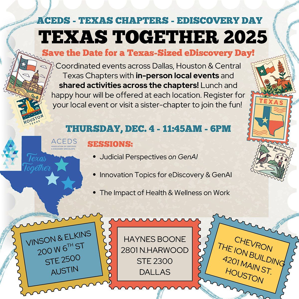 ACEDS Texas Chapters - Texas Together 2025 - eDiscovery Day Event