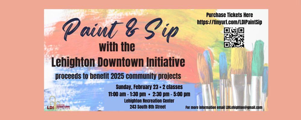 Paint & Sip with the Lehighton Downtown Initiative