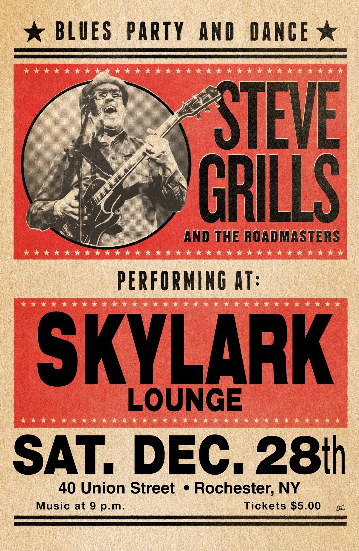 Steve Grills & The Roadmasters Blues Party And Dance at Skylark