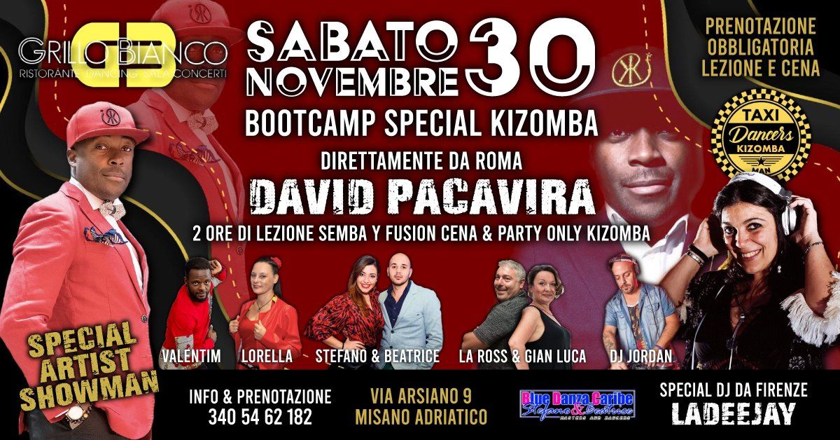 Boot Camp Party Kizomba_Guest David Pacavira_Ladeejay_Grillo Bianco Misano Adriatico