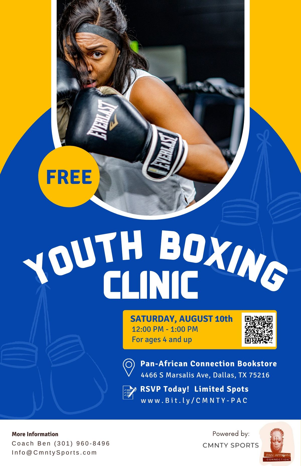 FREE Youth Boxing Clinic sponsored by PAC Dallas