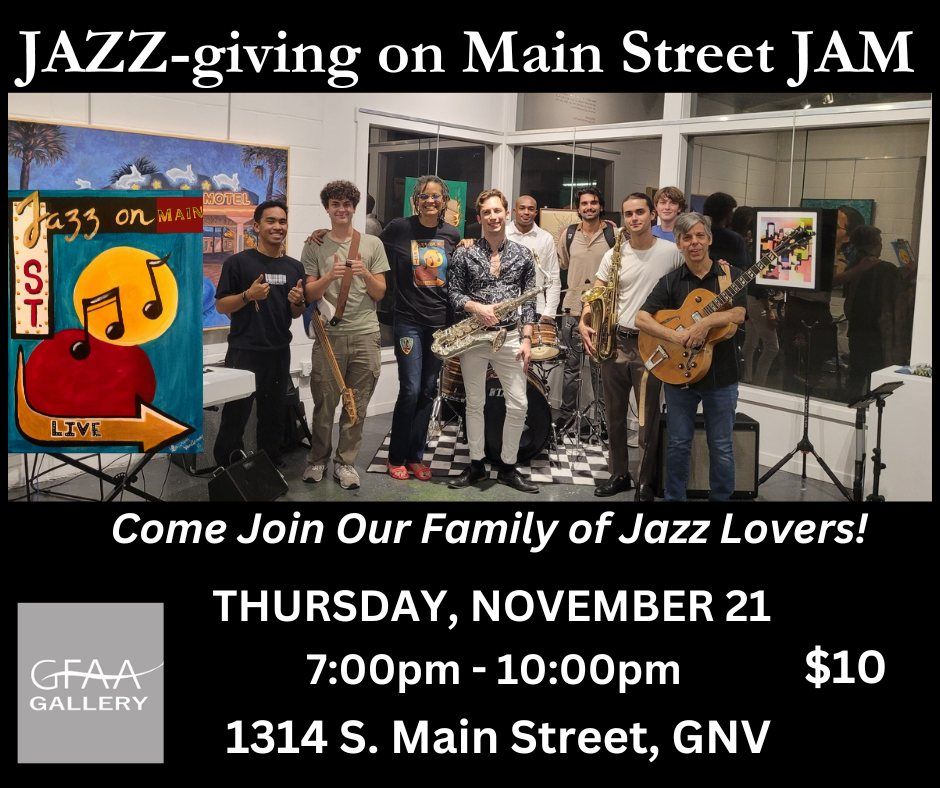 Jazz-giving on Main Street - November 21