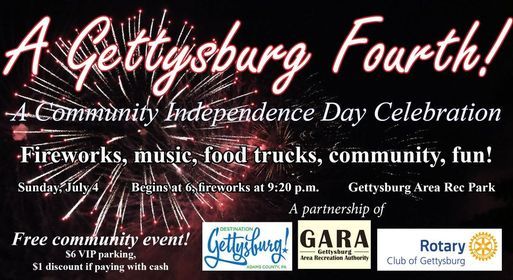 4th Of July In Gettysburg Gettysburg Rec Park 4 July 2021 2022 July 4th Calendar Gettysburg Pa