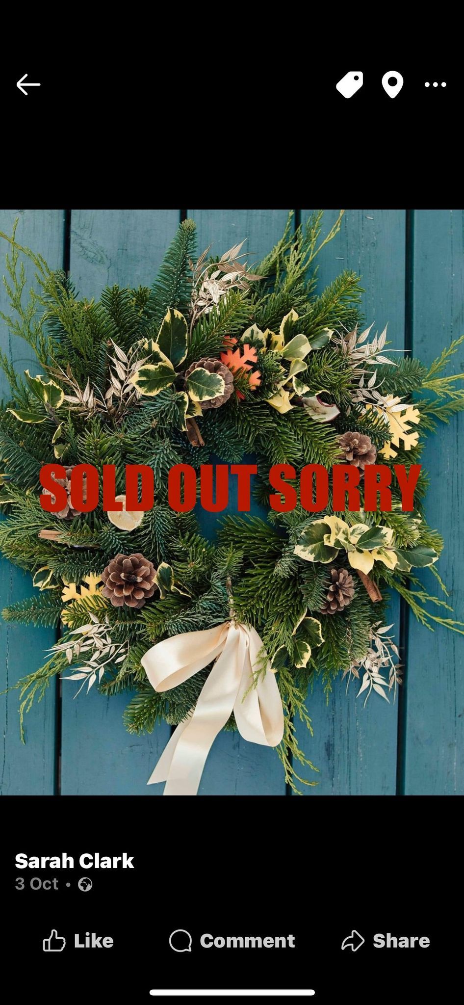 Christmas wreath making *****SOLD OUT ******