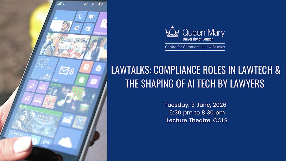 Lawtalks: Compliance Roles in Lawtech & the Shaping of AI Tech by Lawyers