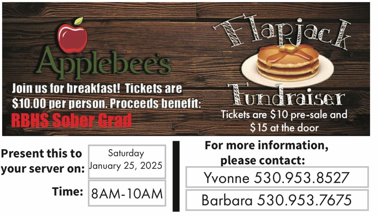 Sober Grad Flapjack Fundraiser 