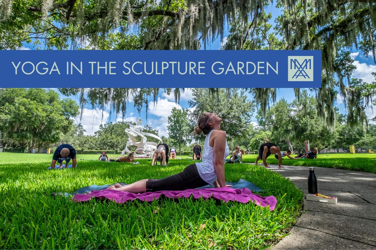 Outdoor Yoga in the Sculpture Garden