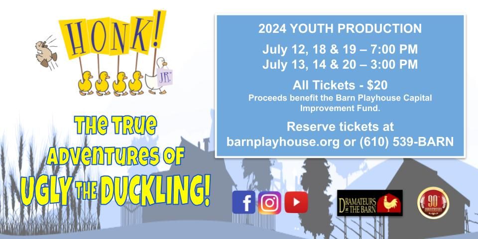 Honk, Jr. at The Barn Playhouse (2024 Youth Production)