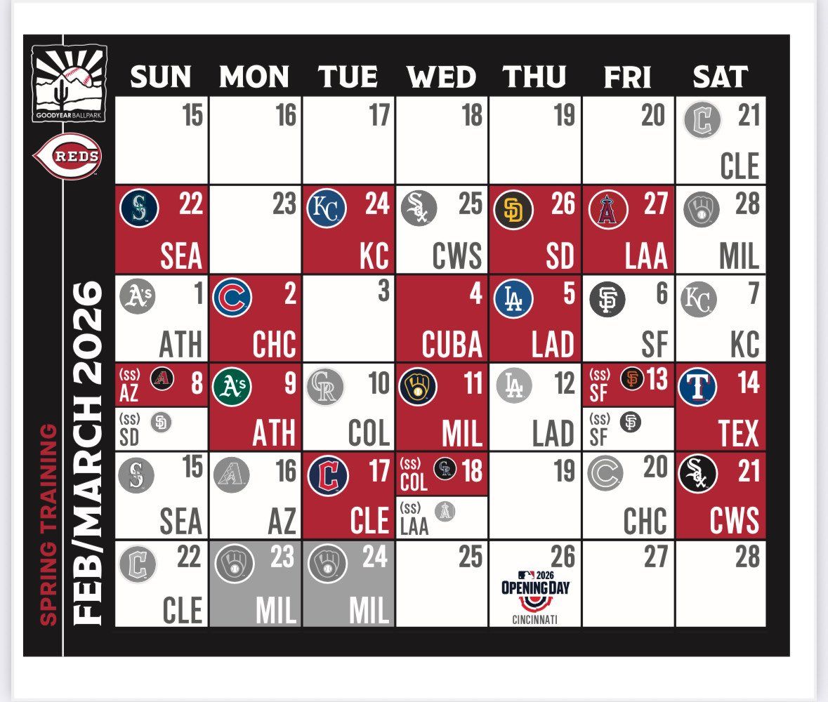 Spring Training: Cincinnati Reds vs. Colorado Rockies (SS)