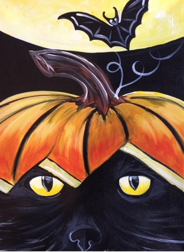 Halloween Cat Paint Workshop 