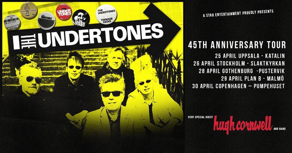 The Undertones 45th Anniversary Tour with very special guest Hugh Cornwell and band - Pumpehuset