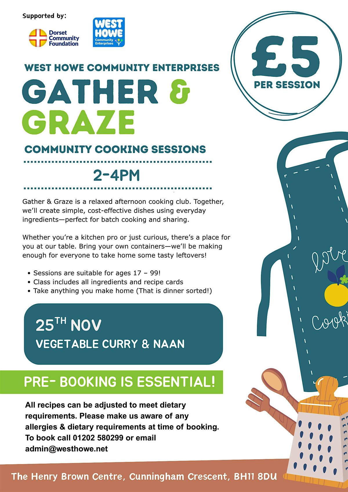 Gather & Graze Community Cooking Sessions