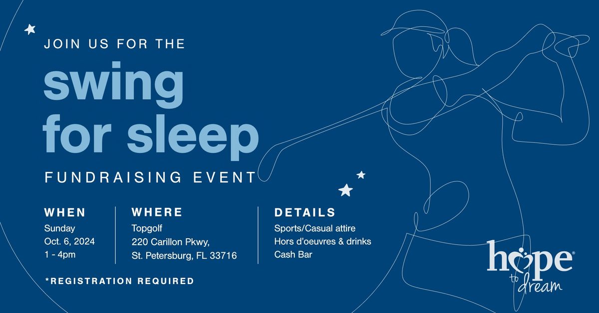 Swing for Sleep Fundraising Event | TopGolf St. Pete