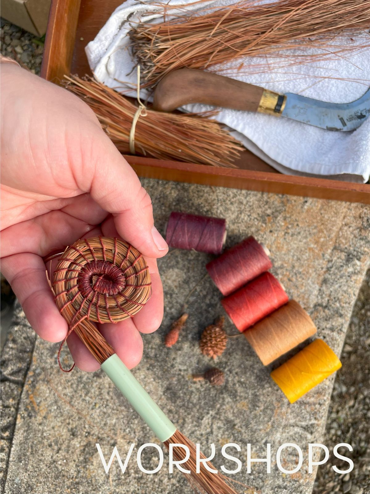 Pine Needle Basketry Coiling