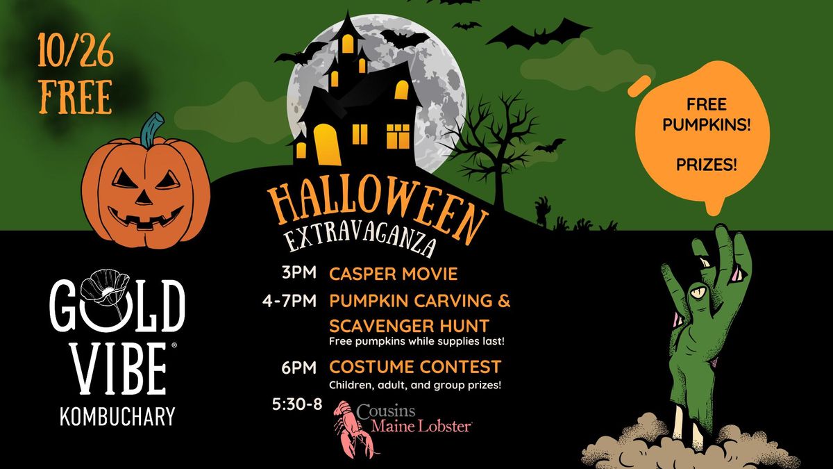 Halloween Extravaganza! Pumpkin Carving and more @ Gold Vibe