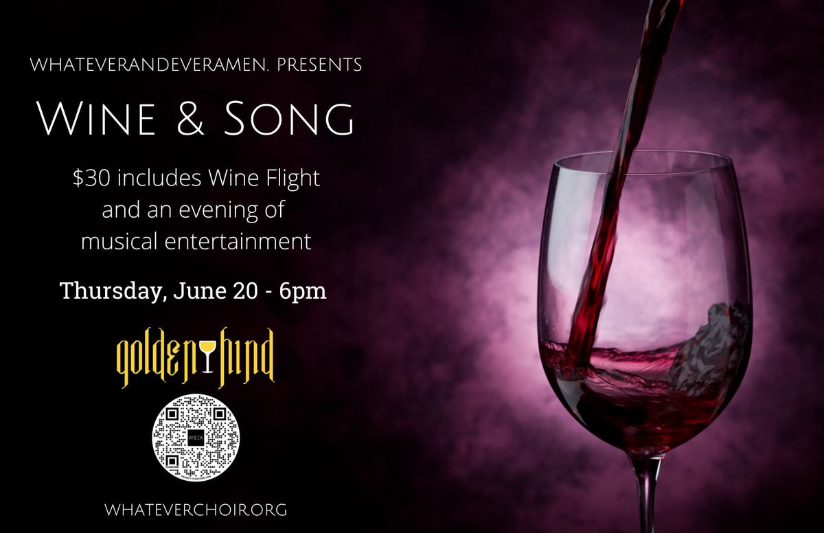Wine & Song at Golden Hind 