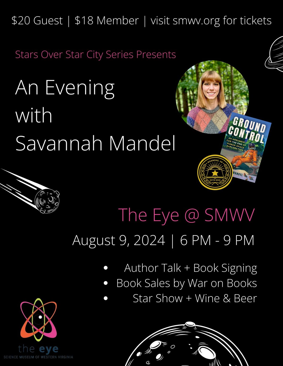 SMWV\u2019s Stars Over Star City Series Presents: An Evening with Savannah Mandel