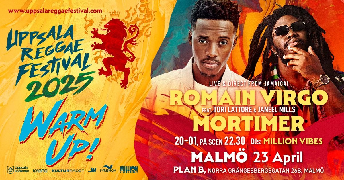 Romain Virgo & Mortimer \u2022 23\/4 Malm\u00f6