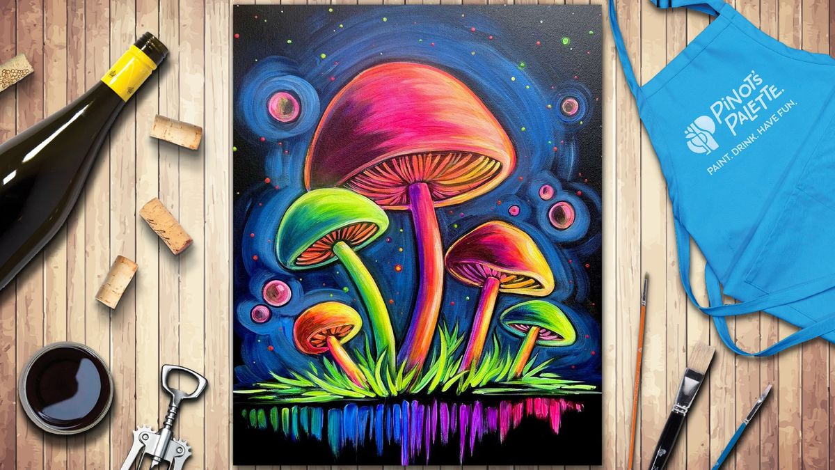 Mushroom Magic - Black Light Painting 