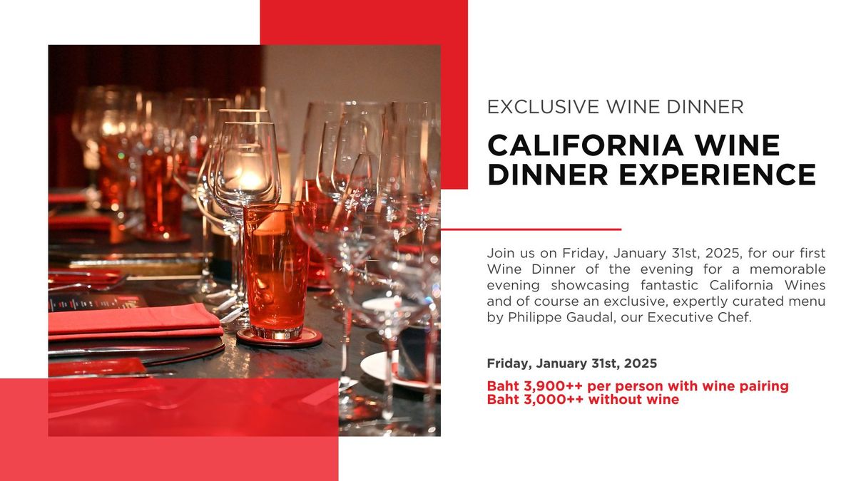 Exclusive California Wine Dinner Experience